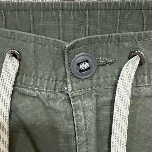VUORI Rip Stop Wide Leg Crop Pants Women M Olive Military Green Hiking GORPCORE - Picture 4 of 9